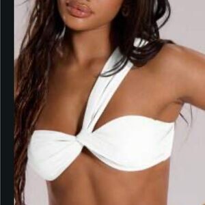 SHEIN White Bikini Top